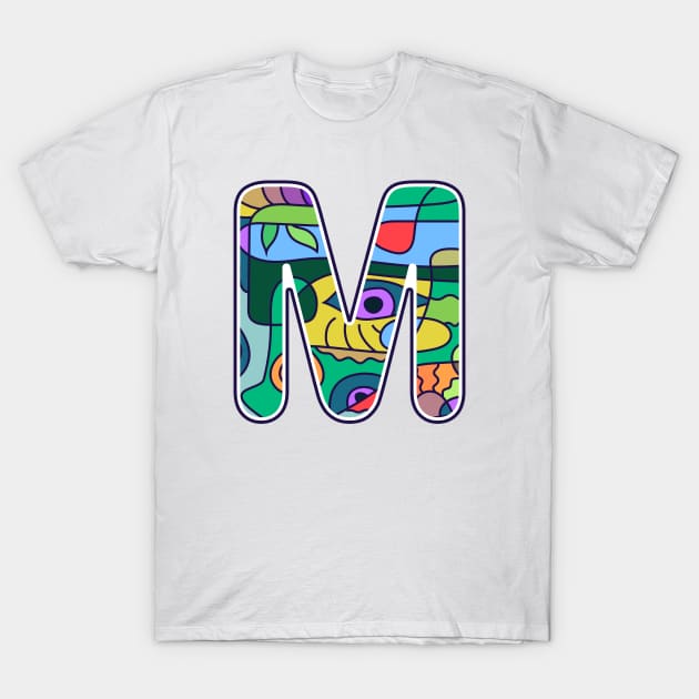 Alphabet M T-Shirt by SASTRAVILA